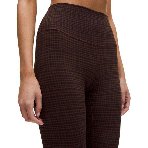 NWT Lululemon Align High-Rise Pant 28" 🧘‍♀️ Size 0 Glow Grid Lava Cake Multi - Picture 1 of 6